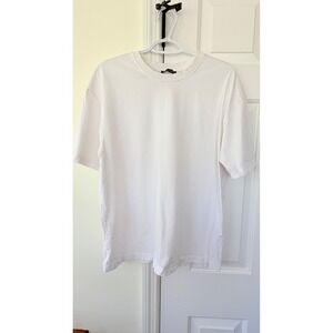 Zara Womens‎ White Short Sleeve Crew Neck Basic T-Shirt Size Small